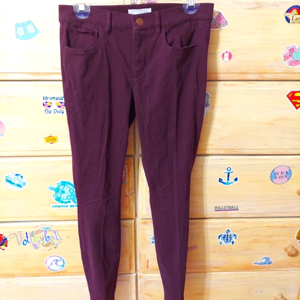 Burgundy loft pants